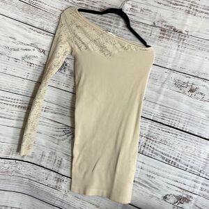 BCBGeneration Dress Womens one sleeve Y2K bodycon mini stretch bandage USA Made